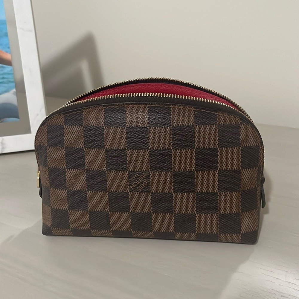 Louis Vuitton Brown and Black Checkered Bag